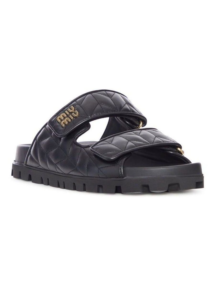 Nappa leather Slippers- black