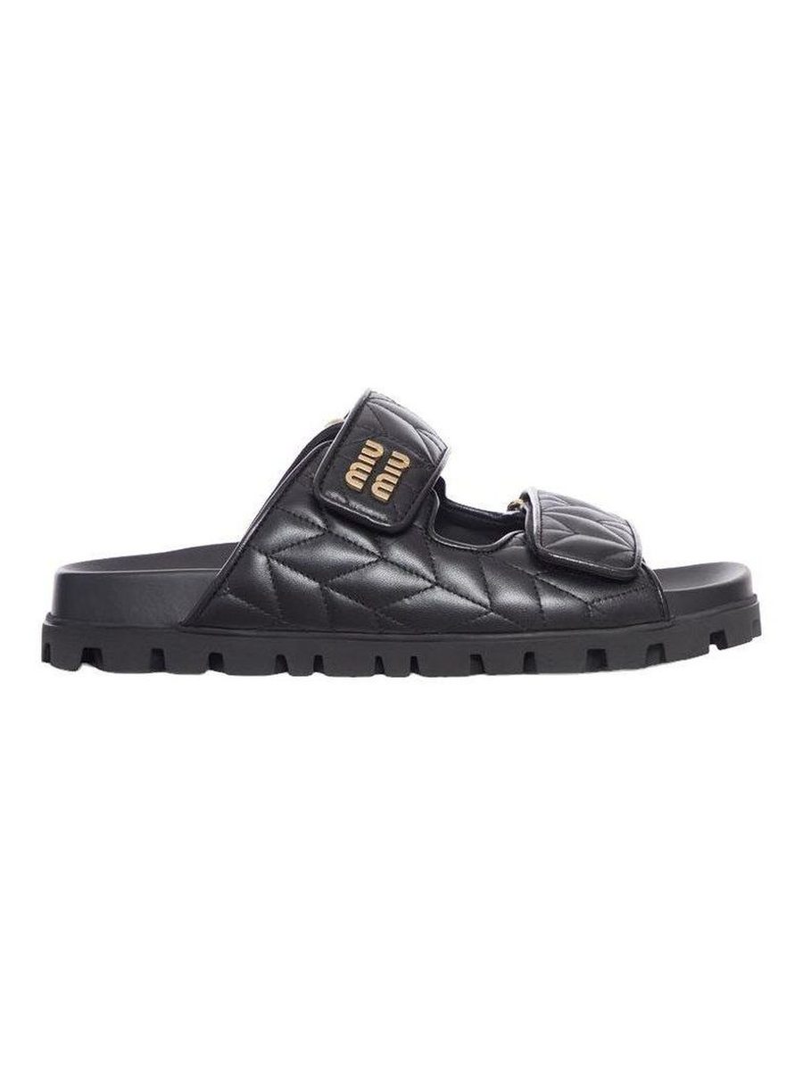 Nappa leather Slippers- black