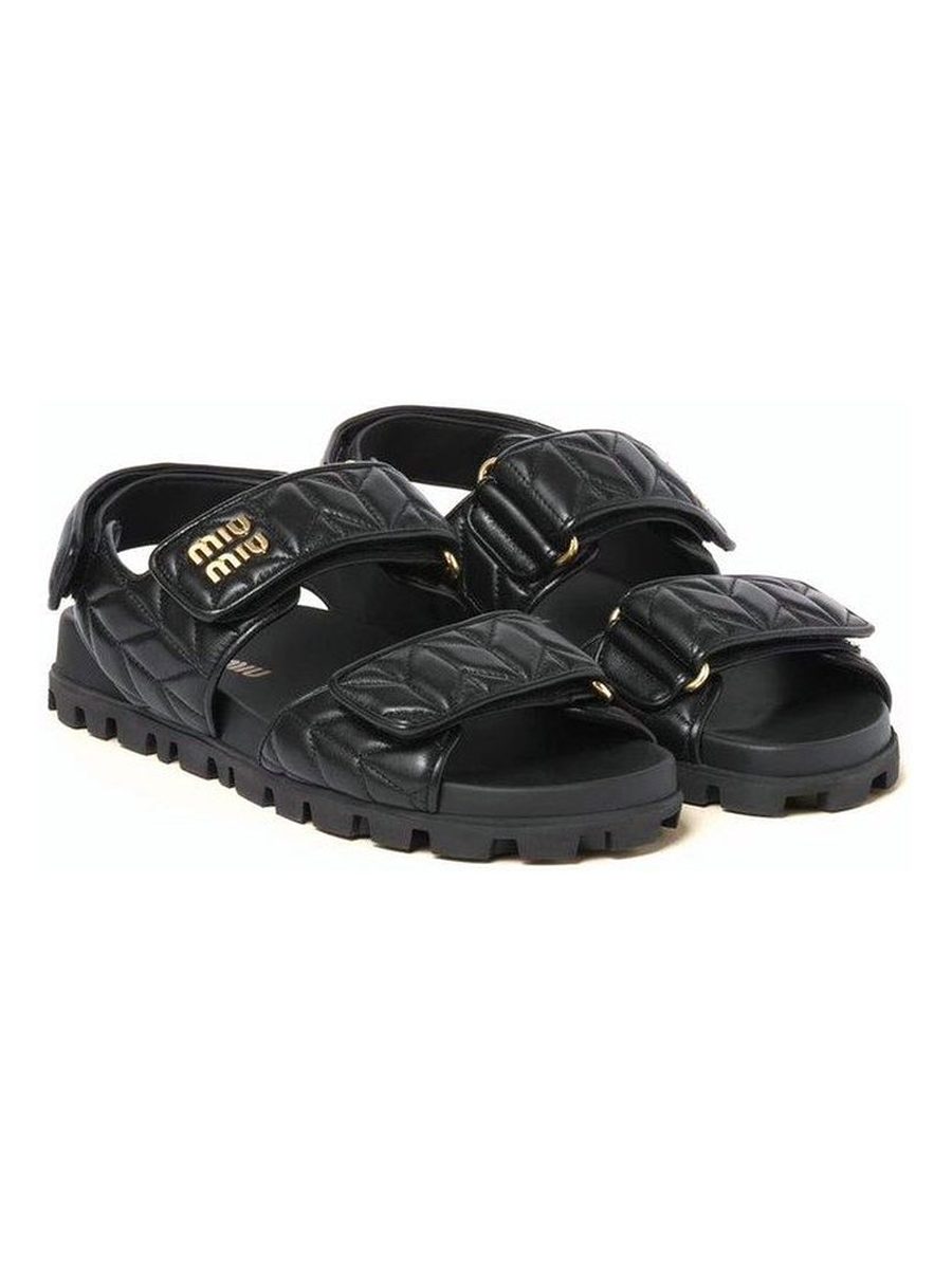 Nappa leather Slippers- black