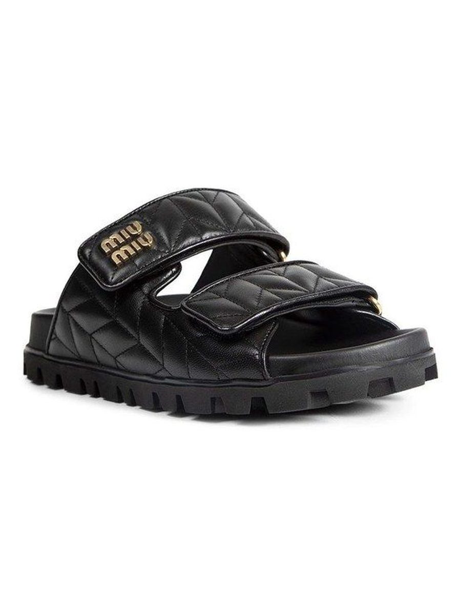 Nappa leather Slippers- black