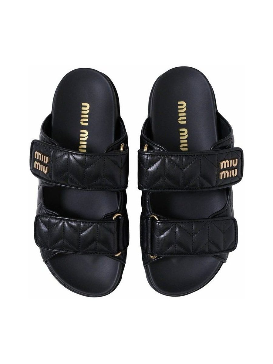 Nappa leather Slippers- black