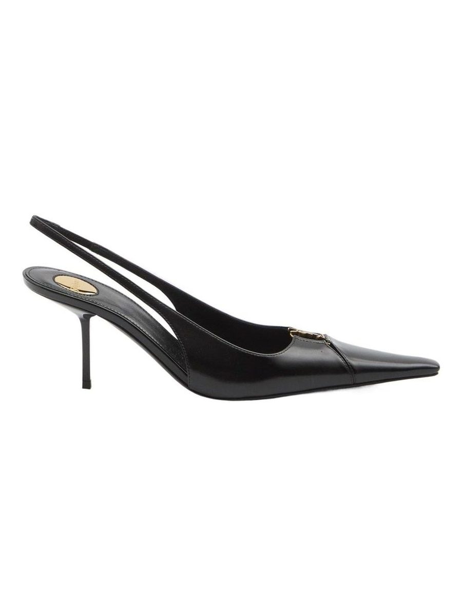 Babylone Breteuil 90 leather slingback pumps