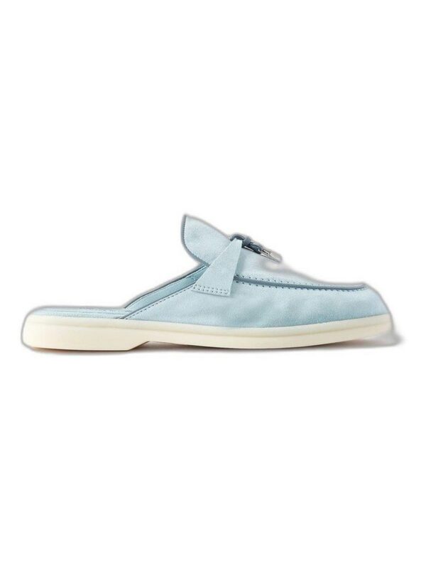 Babouche Charms Walk Loafers Light Blue
