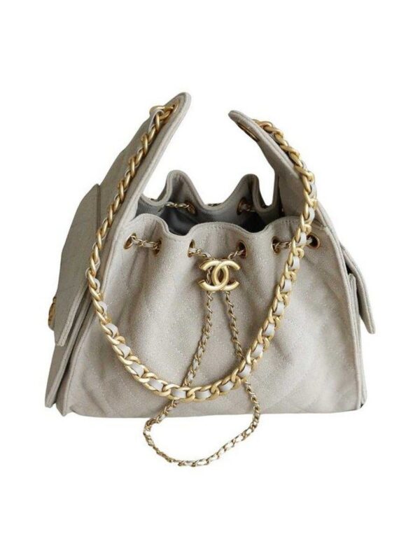 Chanel 25 Small Handbag gray