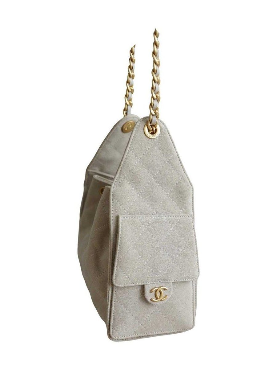 Chanel 25 Small Handbag gray