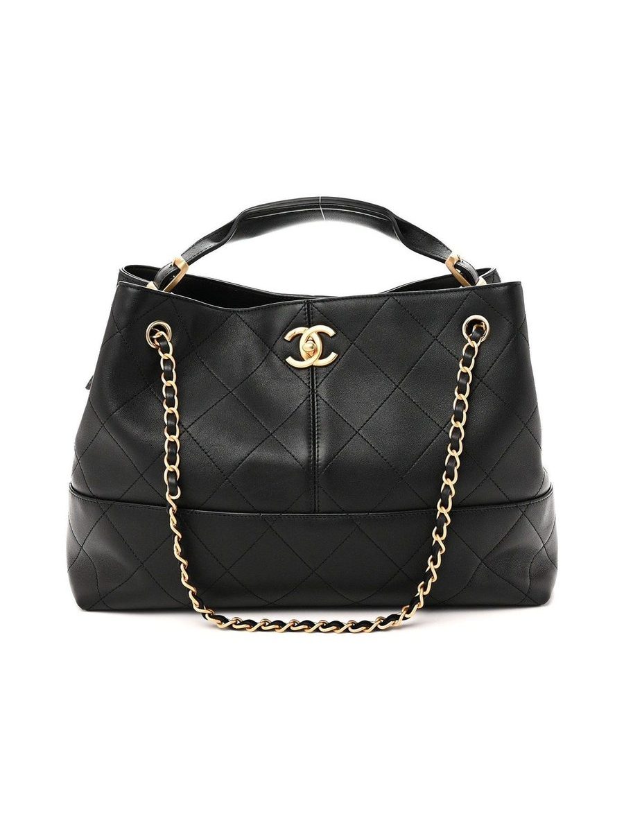 Shopping bag, Calfskin black