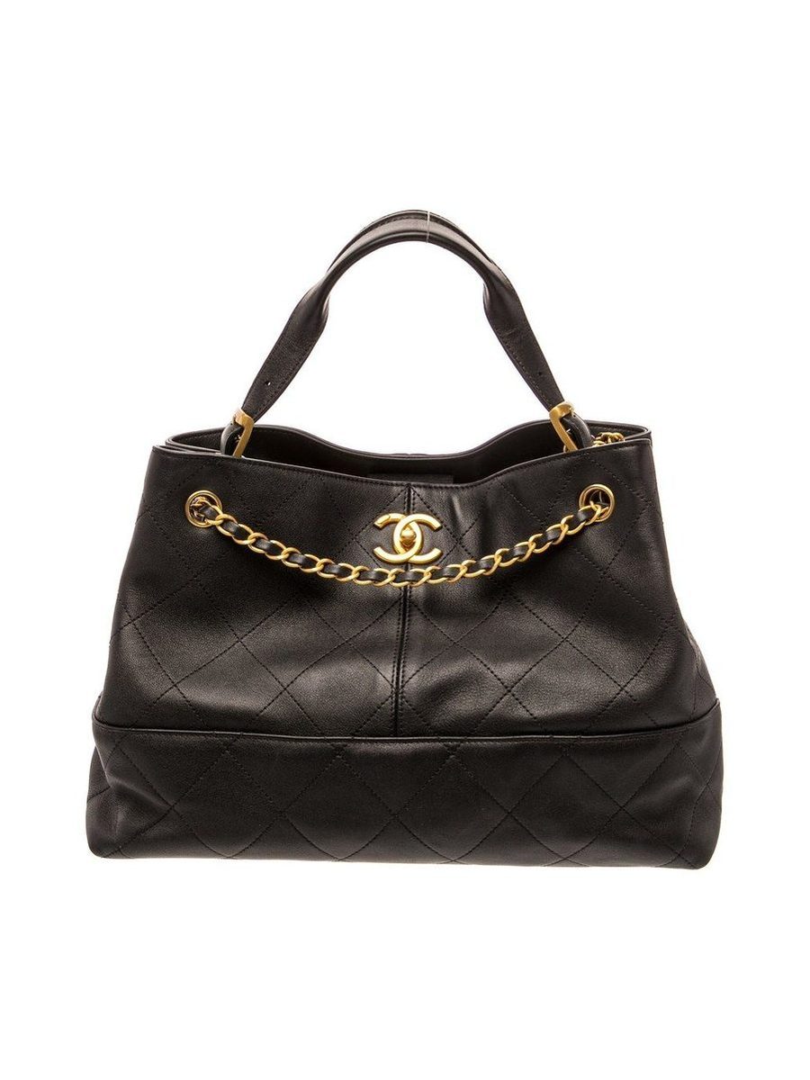 Shopping bag, Calfskin black