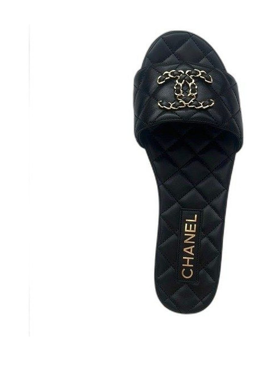 Chanel Sandals Slippers -black