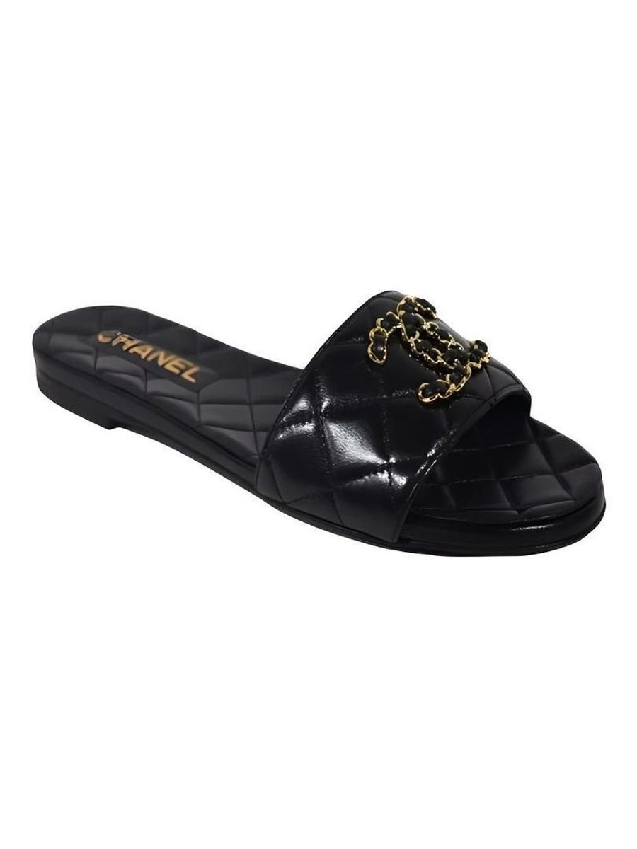Chanel Sandals Slippers -black