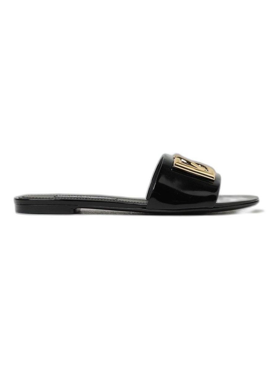 DG-logo leather sandals