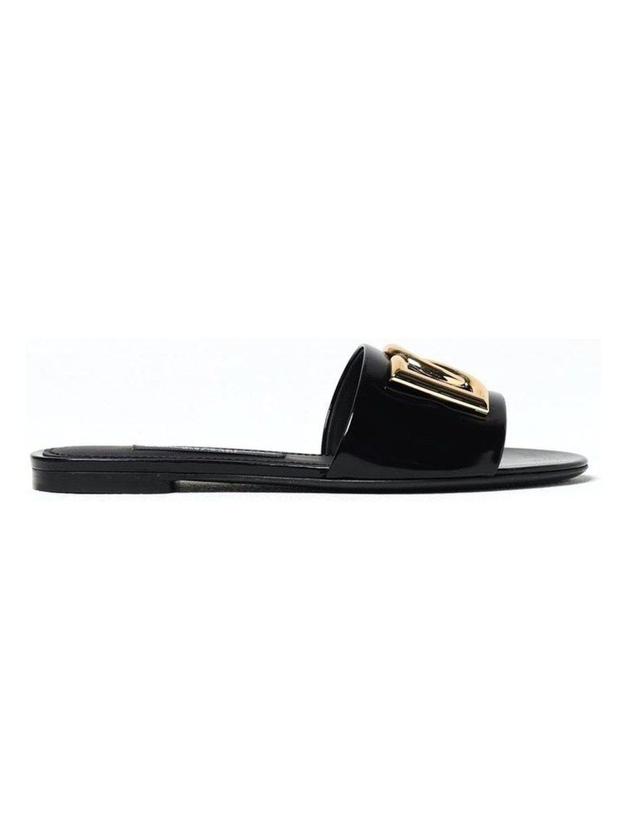 DG-logo leather sandals