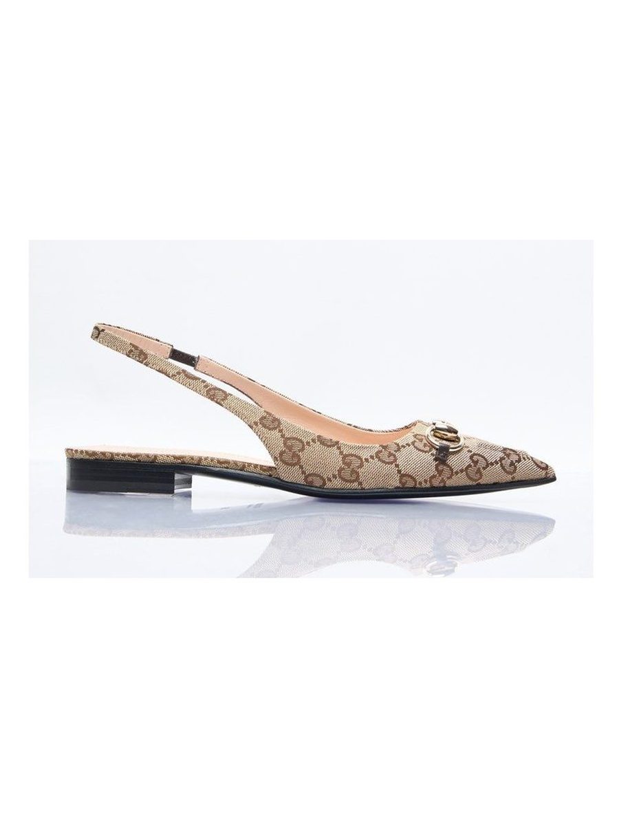 Horsebit slingback ballet flat