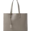 W leather tote bag