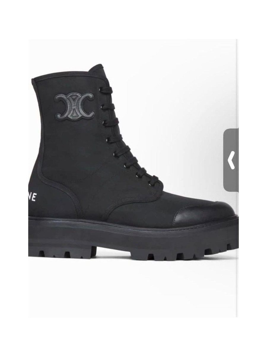 CELINE BULKY LACED UP BOOT