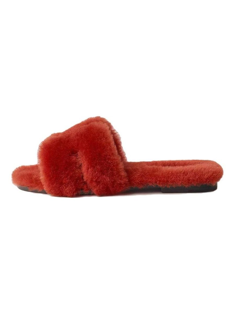 Oran Sandal With Red Fur