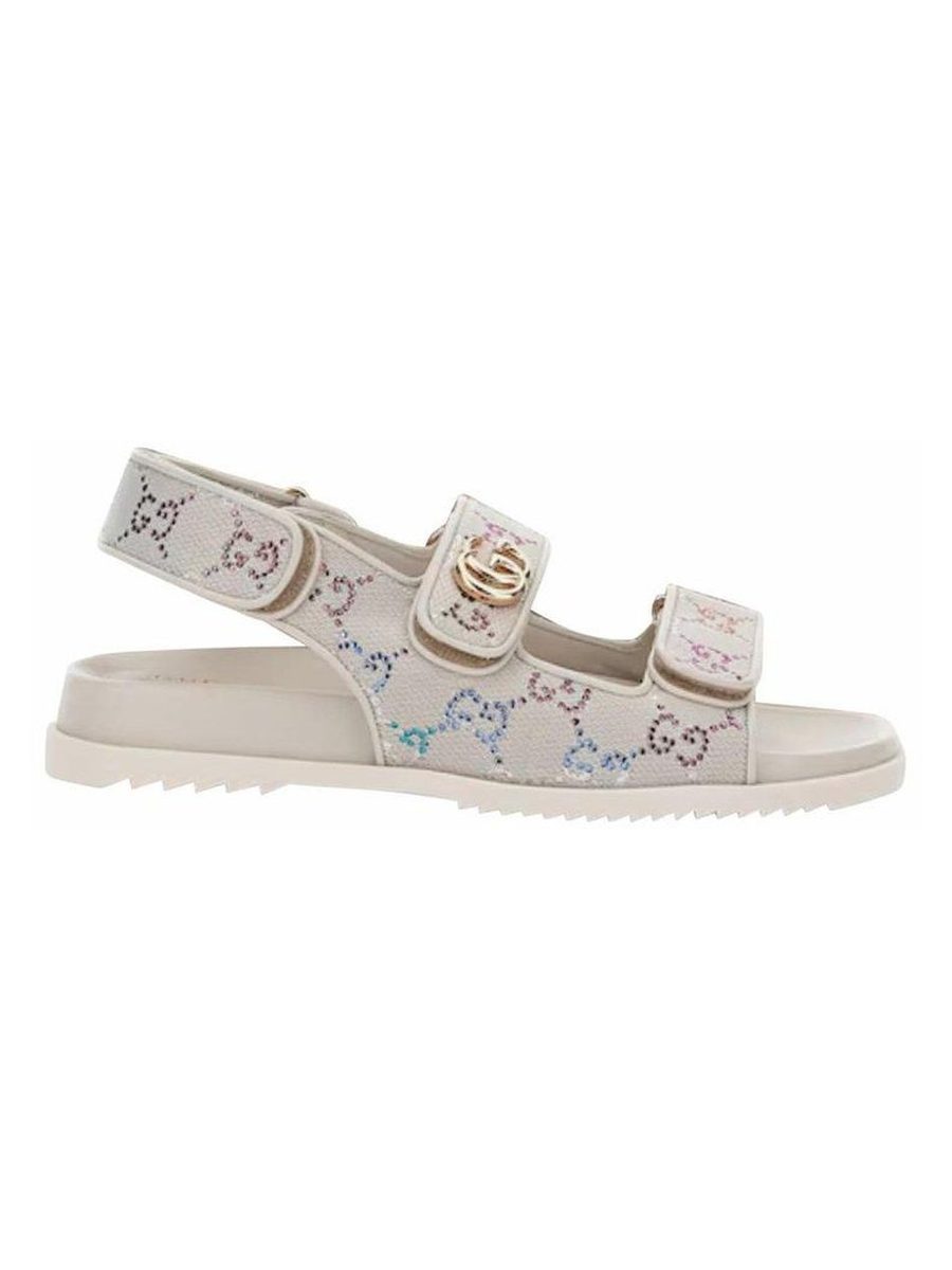Gucci Double G Sandals White