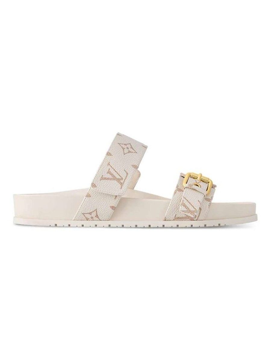 Bom Dia Flat Comfort Mule White