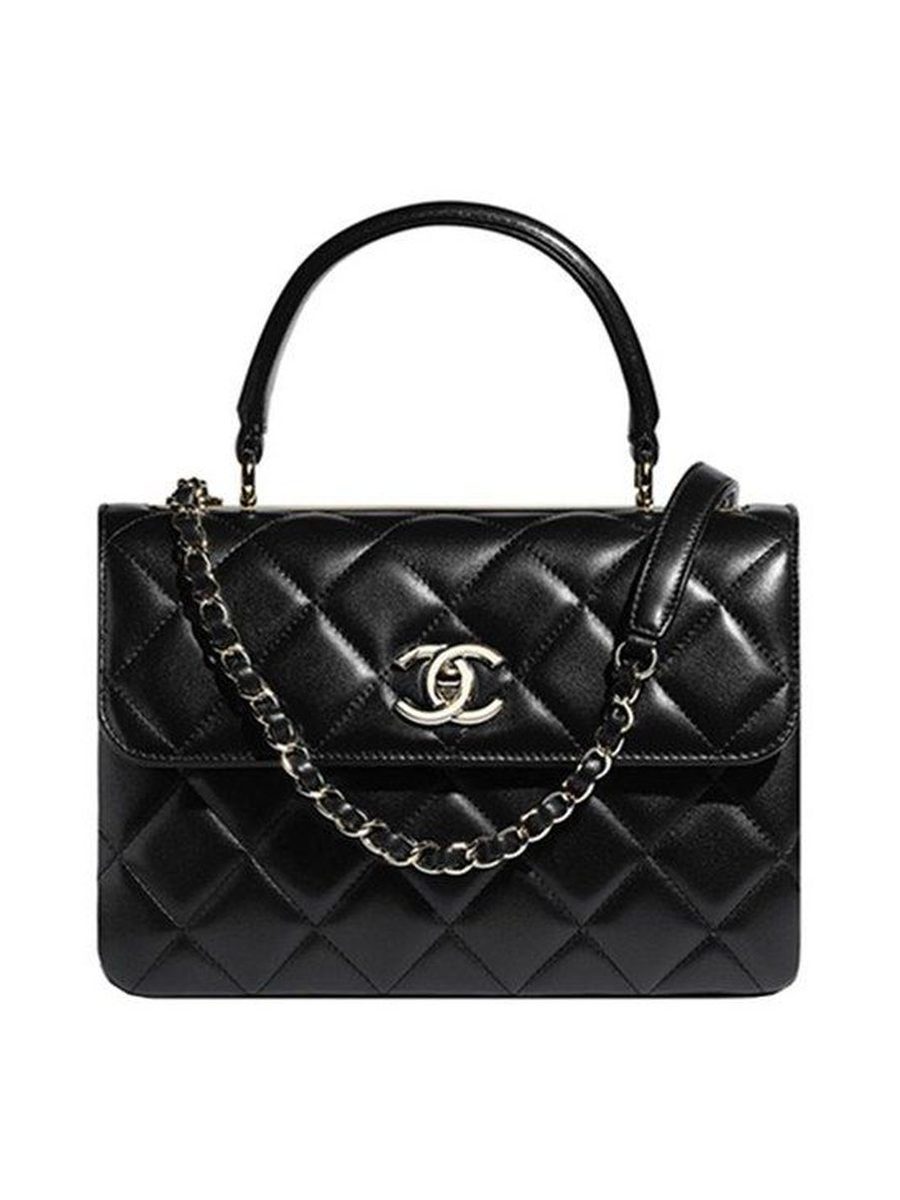 FLAP BAG WITH TOP HANDLE