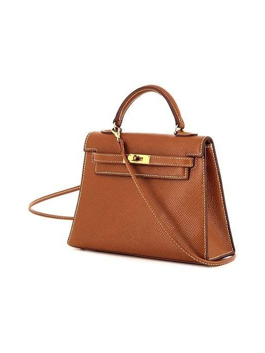 Kelly mini 20 Gold Epsom Gold Hardware