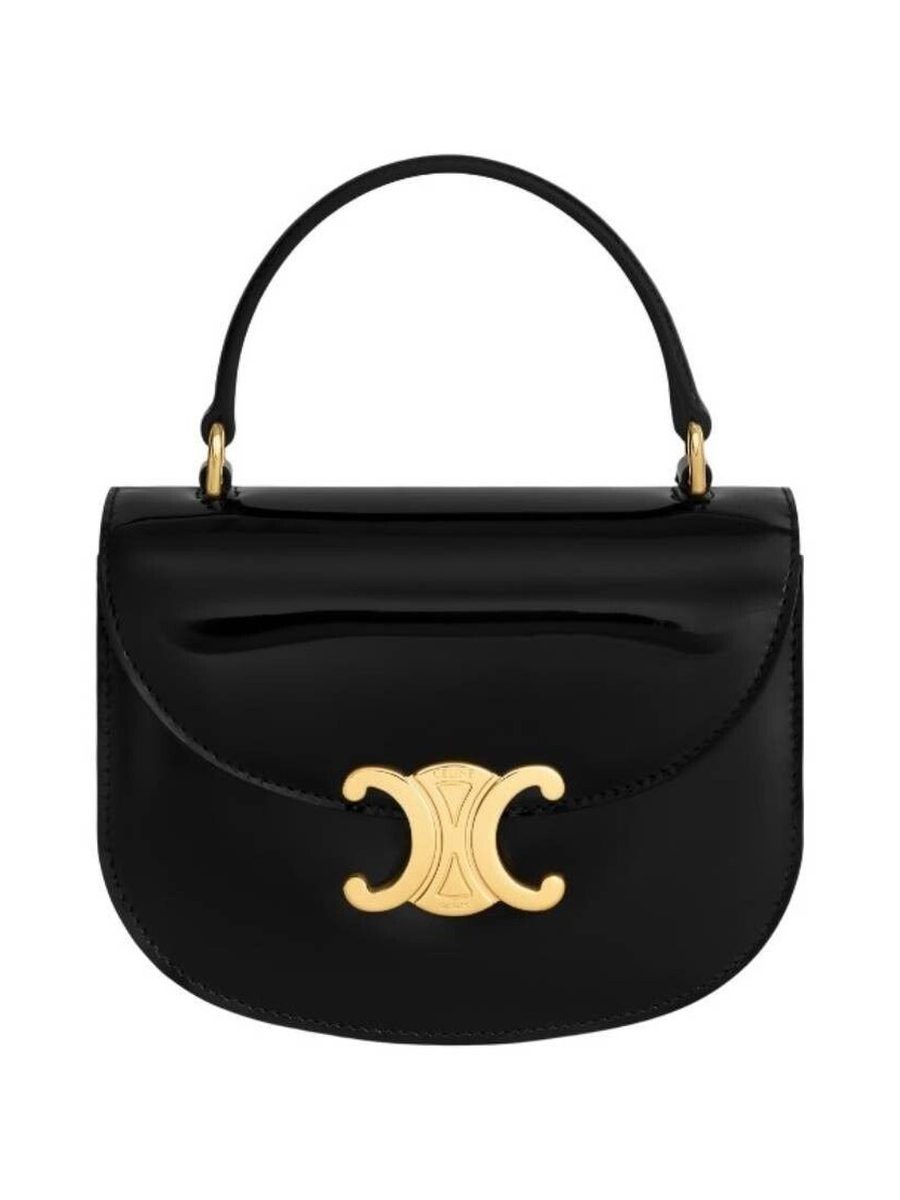 MINI BESACE TRIOMPHE IN SHINY CALFSKIN
