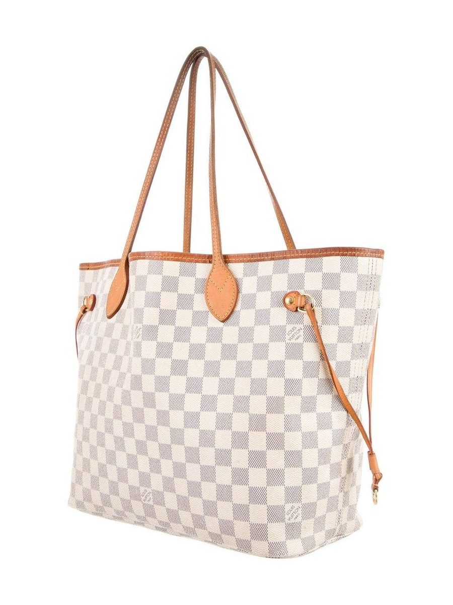 Never Full MM Damier Azur Beige
