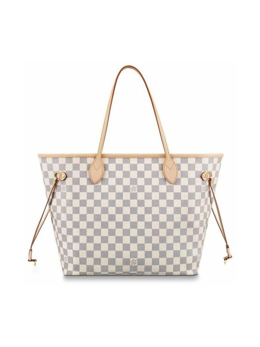 Never Full MM Damier Azur Beige