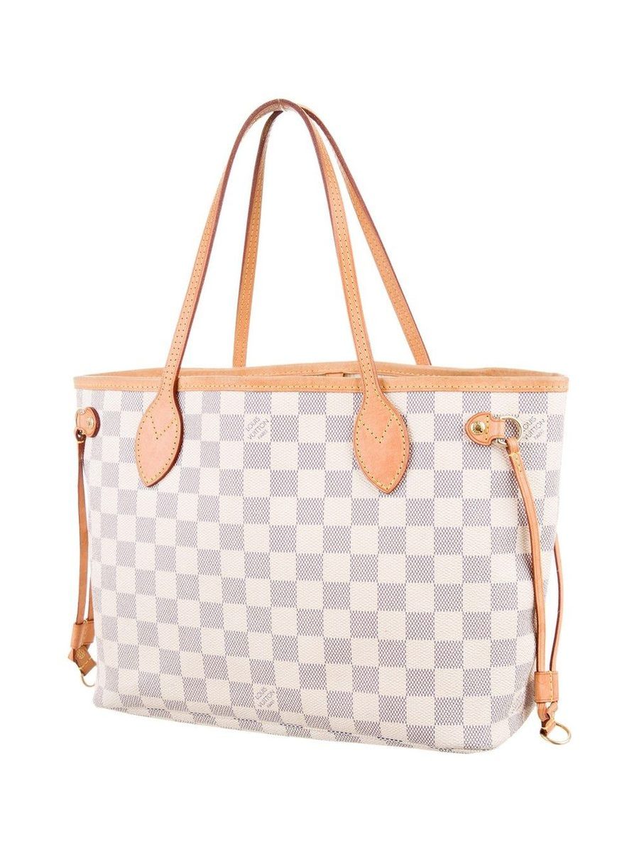 Never Full MM Damier Azur Beige