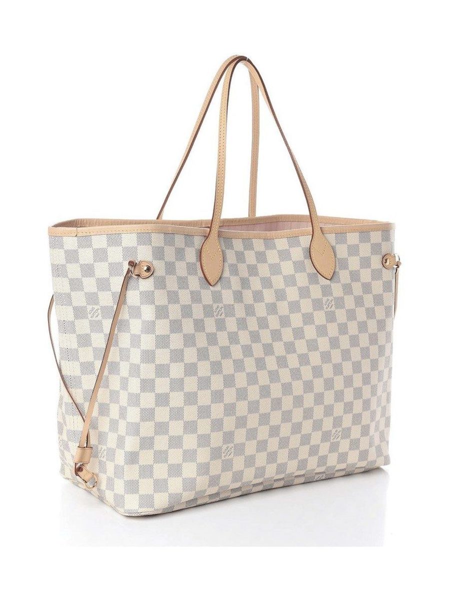 Never Full MM Damier Azur Beige