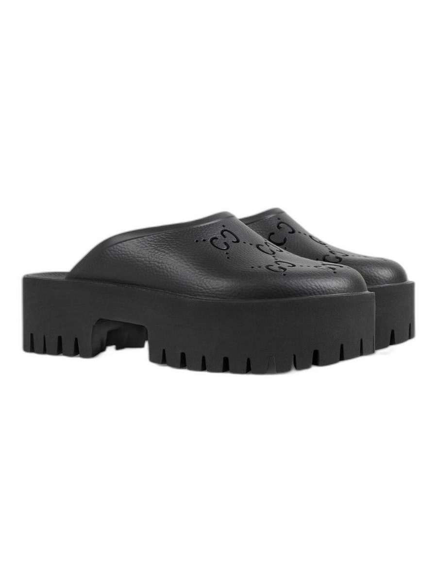 Platform Perforated G Sandal