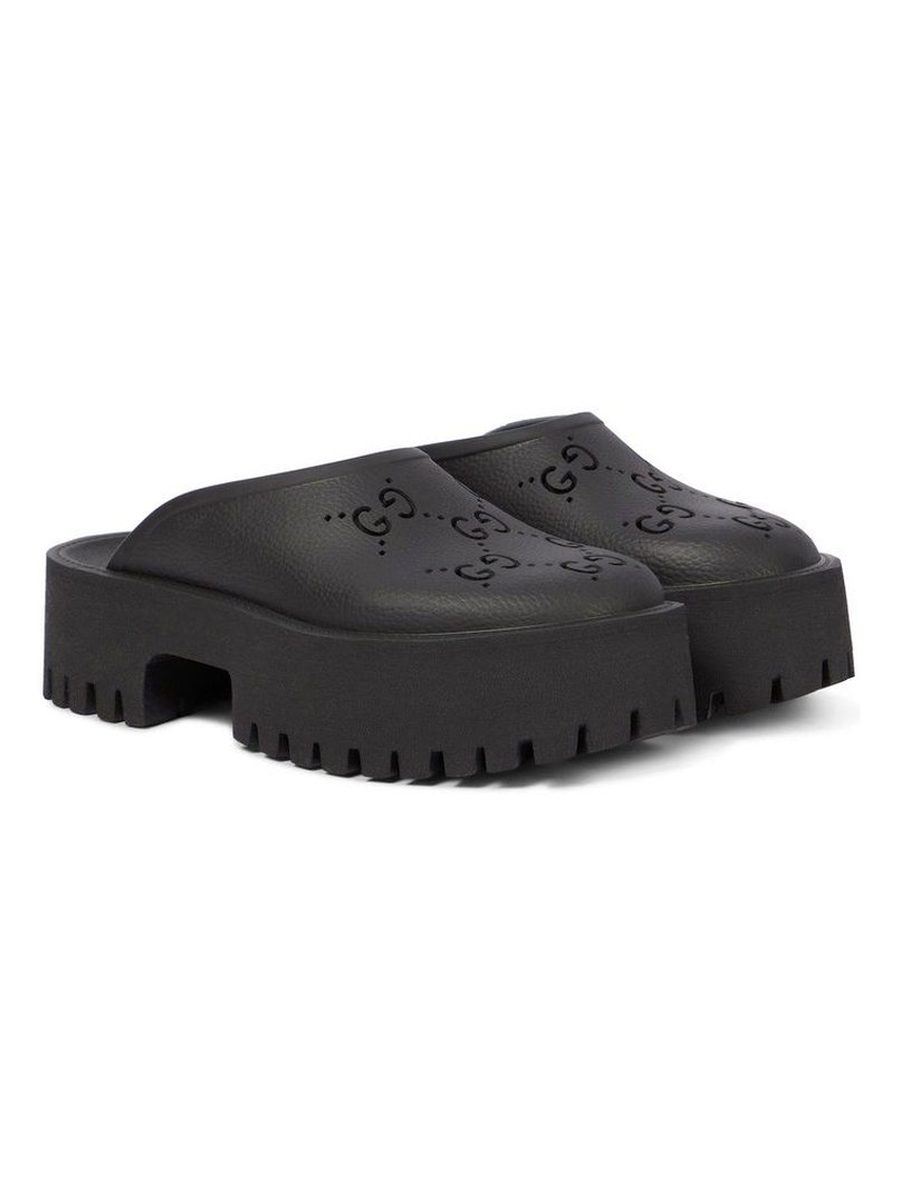 Platform Perforated G Sandal