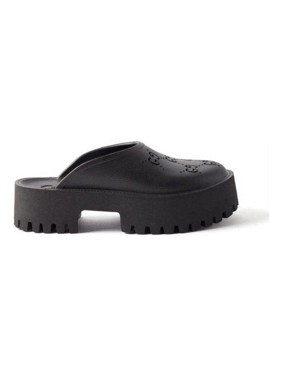 Platform Perforated G Sandal
