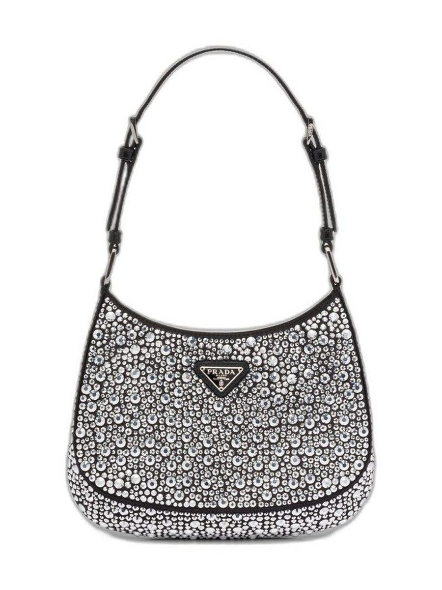 Prada Cleo satin bag with crystals