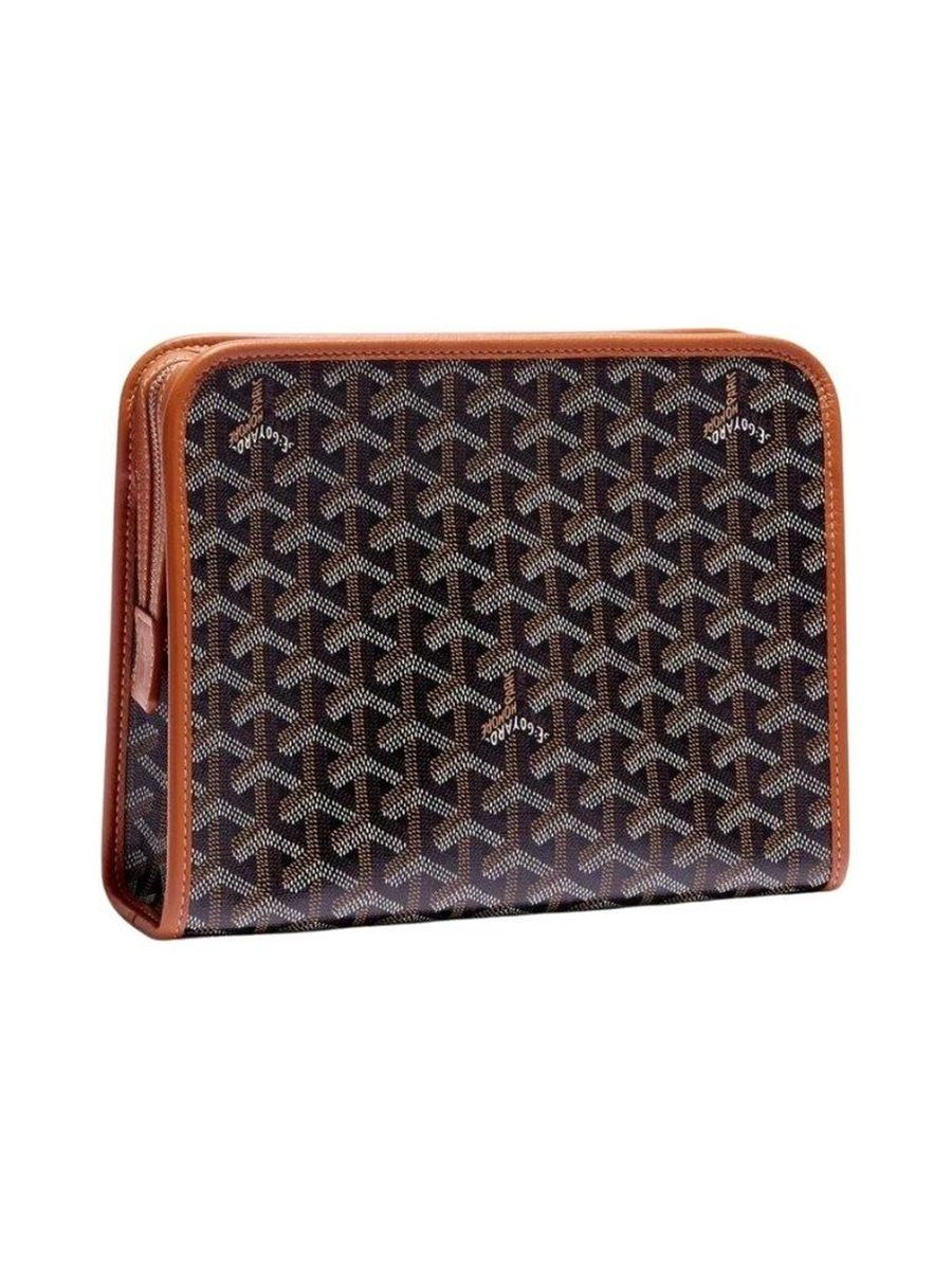 Jouvence MM Toiletry Bag Black & Tan